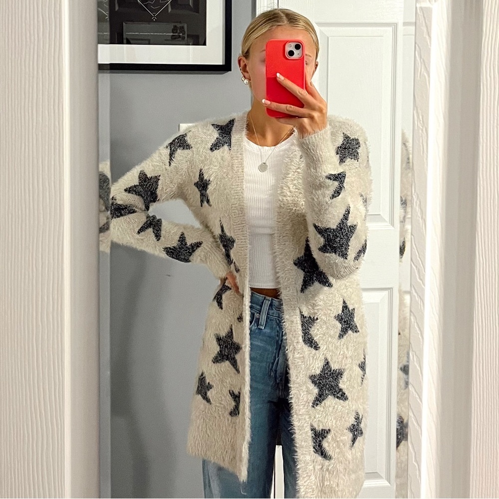 American Eagle Star Cardigan Sweater